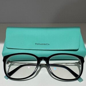 Tiffany & Co. Black and Tiffany Blue Eyeglasses